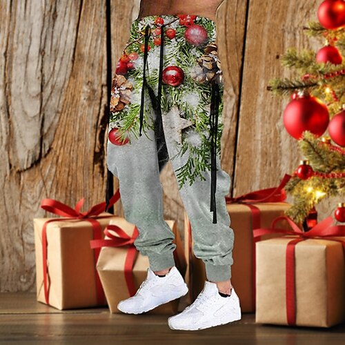 Men's Christmas Pants Sweatpants Joggers Trousers Drawstring Elastic Waist 3D Print Graphic Prints Comfort Sports Outdoor Casual Daily Cotton Blend Terry Streetwear Designer Green Brown Micro-elastic
Men's Christmas Pants Sweatpants Joggers Trousers Drawstring Elastic Waist 3D Print Graphic Prints Comfort Sports Outdoor Casual Daily Cotton Blend Terry Streetwear Designer Green Brown Micro-elastic