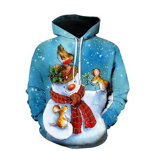 Men's Pullover Hoodie Sweatshirt Blue Hooded Snowman Graphic Prints Print Christmas Daily Sports 3D Print Basic Streetwear Designer Spring & Fall Clothing Apparel Hoodies Sweatshirts
Men's Pullover Hoodie Sweatshirt Blue Hooded Snowman Graphic Prints Print Christmas Daily Sports 3D Print Basic Streetwear Designer Spring & Fall Clothing Apparel Hoodies Sweatshirts