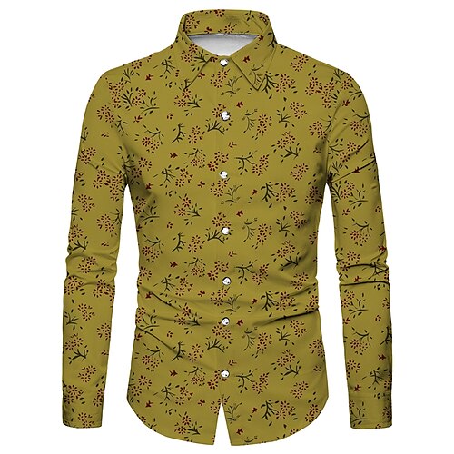 Men's Shirt Floral Graphic Prints Turndown Blue Yellow 3D Print Street Casual Long Sleeve Button-Down Print Clothing Apparel Fashion Designer Casual Soft
Men's Shirt Floral Graphic Prints Turndown Blue Yellow 3D Print Street Casual Long Sleeve Button-Down Print Clothing Apparel Fashion Designer Casual Soft