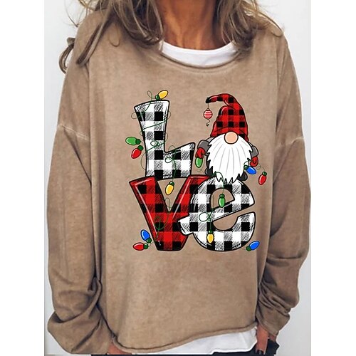 Women's Sweatshirt Pullover Basic Green Black Blue Plaid Gnome Christmas Round Neck Long Sleeve S M L XL 2XL 3XL
Women's Sweatshirt Pullover Basic Green Black Blue Plaid Gnome Christmas Round Neck Long Sleeve S M L XL 2XL 3XL