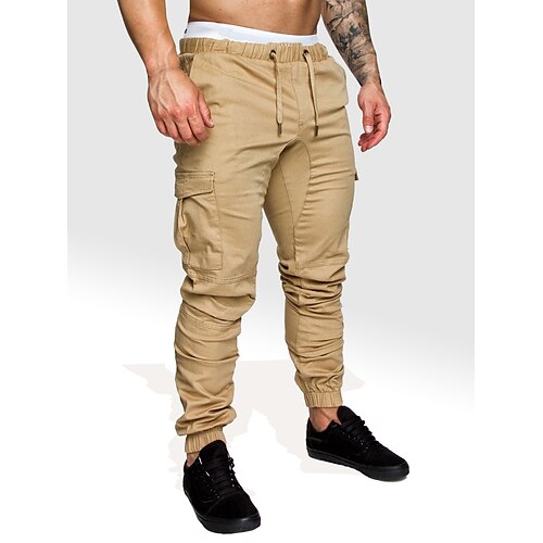 Men's Joggers Cargo Pants Drawstring Beam Foot Bottoms Outdoor Street Cotton Breathable Soft Fitness Gym Workout Performance Sportswear Activewear Solid Colored Dark Grey White Black / Stretchy
Men's Joggers Cargo Pants Drawstring Beam Foot Bottoms Outdoor Street Cotton Breathable Soft Fitness Gym Workout Performance Sportswear Activewear Solid Colored Dark Grey White Black / Stretchy