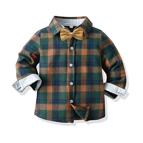 Kids Boys Shirt Plaid Long Sleeve Formal Basic Green All Seasons Clothes 3-7 Years
Kids Boys Shirt Plaid Long Sleeve Formal Basic Green All Seasons Clothes 3-7 Years