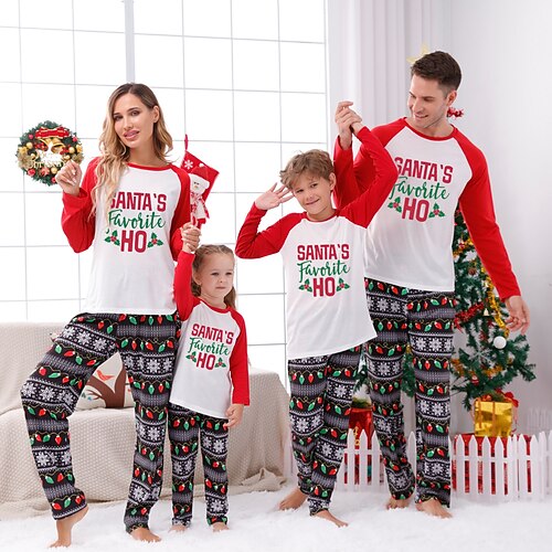 Christmas Pajamas Family Letter Home Crewneck Red Long Sleeve Adorable Matching Outfits
Christmas Pajamas Family Letter Home Crewneck Red Long Sleeve Adorable Matching Outfits