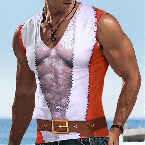 Men's Undershirt Graphic Prints Muscle V Neck Red 3D Print Street Daily Sleeveless Print Clothing Apparel Basic Casual Classic Comfortable
Men's Undershirt Graphic Prints Muscle V Neck Red 3D Print Street Daily Sleeveless Print Clothing Apparel Basic Casual Classic Comfortable