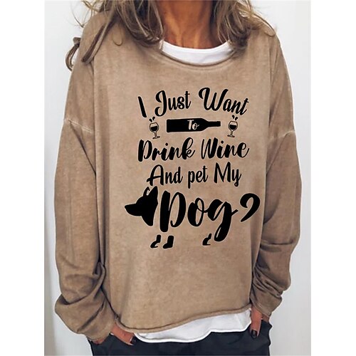 Women's Sweatshirt Pullover Basic Blue Khaki Gray Graphic Street Round Neck Long Sleeve S M L XL 2XL 3XL
Women's Sweatshirt Pullover Basic Blue Khaki Gray Graphic Street Round Neck Long Sleeve S M L XL 2XL 3XL