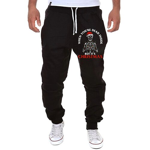 Men's Sweatpants Joggers Trousers Drawstring Elastic Waist Print Santa Claus Graphic Prints Christmas Comfort Sports Outdoor Casual Daily Cotton Blend Streetwear Stylish Black Gray Micro-elastic
Men's Sweatpants Joggers Trousers Drawstring Elastic Waist Print Santa Claus Graphic Prints Christmas Comfort Sports Outdoor Casual Daily Cotton Blend Streetwear Stylish Black Gray Micro-elastic