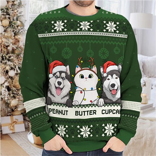 Men's Sweatshirt Pullover Green Navy Blue Crew Neck Animal Graphic Prints Print Christmas Daily Sports 3D Print Basic Streetwear Designer Spring Fall Clothing Apparel Hoodies Sweatshirts
Men's Sweatshirt Pullover Green Navy Blue Crew Neck Animal Graphic Prints Print Christmas Daily Sports 3D Print Basic Streetwear Designer Spring Fall Clothing Apparel Hoodies Sweatshirts