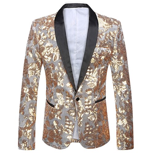 Men's Coat Breathable Office Single Breasted One-button Pure Color 3D Printed Graphic Turndown Fashion Jacket Outerwear Long Sleeve Sequins Fall & Winter
Men's Coat Breathable Office Single Breasted One-button Pure Color 3D Printed Graphic Turndown Fashion Jacket Outerwear Long Sleeve Sequins Fall & Winter