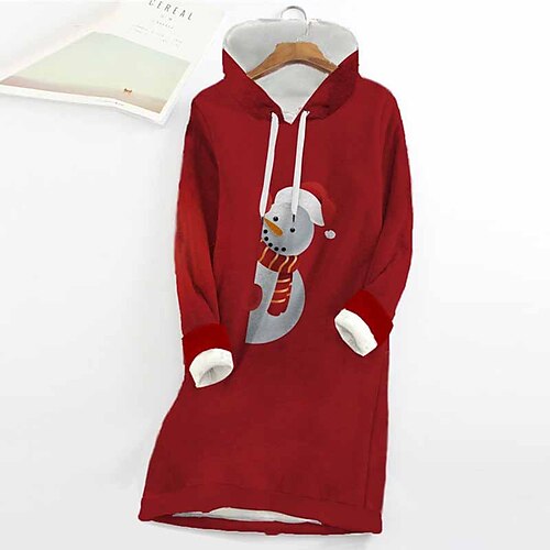 Women's Christmas Hoodie Dress Shift Dress Mini Dress Black Wine Red Long Sleeve Plaid Print Fall Spring Hooded Fashion Christmas Daily Date Loose Fit 2022 S M L XL XXL 3XL
Women's Christmas Hoodie Dress Shift Dress Mini Dress Black Wine Red Long Sleeve Plaid Print Fall Spring Hooded Fashion Christmas Daily Date Loose Fit 2022 S M L XL XXL 3XL
