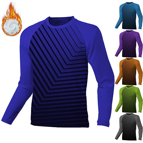 Men's Downhill Jersey Long Sleeve Winter Green Purple Royal Blue Stripes Bike Thermal Warm Fleece Spandex Sports Stripes Clothing Apparel / Stretchy
Men's Downhill Jersey Long Sleeve Winter Green Purple Royal Blue Stripes Bike Thermal Warm Fleece Spandex Sports Stripes Clothing Apparel / Stretchy