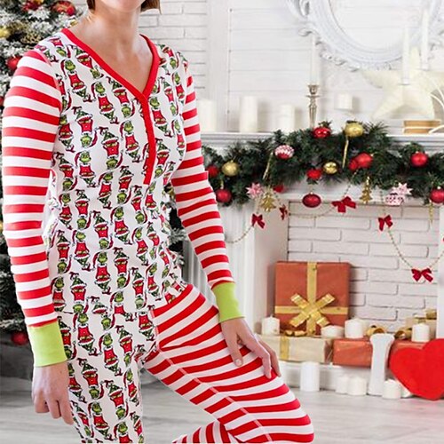 Women's Christmas Pajamas Sets Pjs Animal Stripe Fashion Casual Comfort Home Christmas Bed Cotton V Wire Long Sleeve Pant Winter Fall Red
Women's Christmas Pajamas Sets Pjs Animal Stripe Fashion Casual Comfort Home Christmas Bed Cotton V Wire Long Sleeve Pant Winter Fall Red