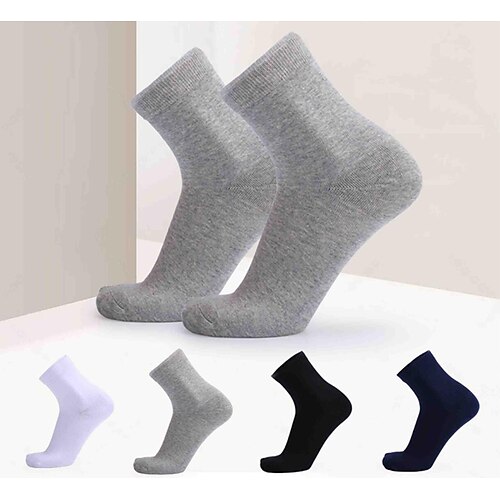 Men's 5 Pairs Socks Ankle Socks Low Cut Socks Casual Socks Fashion Comfort Cotton Solid Colored Medium Spring, Fall, Winter, Summer Multi color Black Dark Gray
Men's 5 Pairs Socks Ankle Socks Low Cut Socks Casual Socks Fashion Comfort Cotton Solid Colored Medium Spring, Fall, Winter, Summer Multi color Black Dark Gray