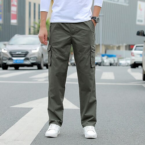 Men's Cargo Pants Trousers Zipper Pocket Drawstring Solid Color Comfort Breathable Daily Holiday Going out 100% Cotton Sports Fashion Army Green Khaki Micro-elastic
Men's Cargo Pants Trousers Zipper Pocket Drawstring Solid Color Comfort Breathable Daily Holiday Going out 100% Cotton Sports Fashion Army Green Khaki Micro-elastic
