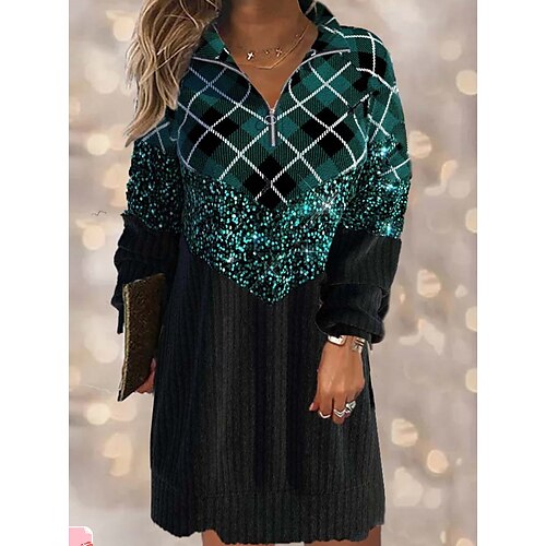 Women's Shift Dress Mini Dress Green Long Sleeve Plaid Print Winter Fall Shirt Collar Casual Daily Weekend 2022 S M L XL XXL 3XL
Women's Shift Dress Mini Dress Green Long Sleeve Plaid Print Winter Fall Shirt Collar Casual Daily Weekend 2022 S M L XL XXL 3XL