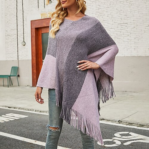 Women's Shirt Shrugs Black Pink Wine Color Block Tassel Print Long Sleeve Casual Daily Basic V Neck Regular One-Size
Women's Shirt Shrugs Black Pink Wine Color Block Tassel Print Long Sleeve Casual Daily Basic V Neck Regular One-Size