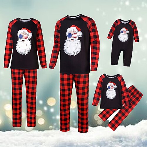 Christmas Pajamas Family Set Ugly Santa Claus Christmas pattern Home Black Long Sleeve Mom Dad and Me Daily Matching Outfits
Christmas Pajamas Family Set Ugly Santa Claus Christmas pattern Home Black Long Sleeve Mom Dad and Me Daily Matching Outfits