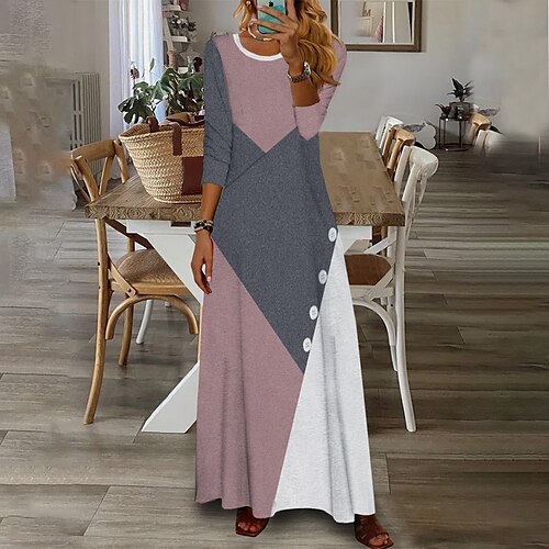 Mulheres Vestido casual Vestido Swing Vestido maxi longo Preto Rosa Cinzento Manga Longa Floral Bolsos Inverno Outono Primavera Gola Redonda Moda Diário Final de semana 2023 S M L XL XXL 3XL
Mulheres Vestido casual Vestido Swing Vestido maxi longo Preto Rosa Cinzento Manga Longa Floral Bolsos Inverno Outono Primavera Gola Redonda Moda Diário Final de semana 2023 S M L XL XXL 3XL