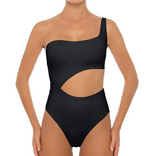 Women's Swimwear One Piece Monokini Bathing Suits Normal Swimsuit Backless Tummy Control One Shoulder Hole Pure Color Black Bathing Suits New Vacation Sexy
Women's Swimwear One Piece Monokini Bathing Suits Normal Swimsuit Backless Tummy Control One Shoulder Hole Pure Color Black Bathing Suits New Vacation Sexy
