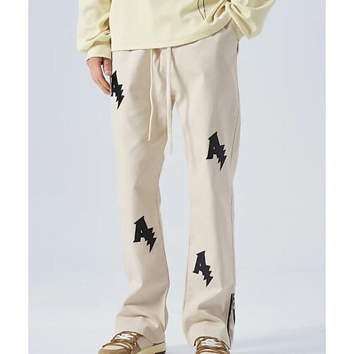 Men's Casual Pants Drawstring Straight Leg Embroidery Solid Colored Breathable Full Length Casual Daily 100% Cotton Streetwear Casual Black Brown Inelastic
Men's Casual Pants Drawstring Straight Leg Embroidery Solid Colored Breathable Full Length Casual Daily 100% Cotton Streetwear Casual Black Brown Inelastic