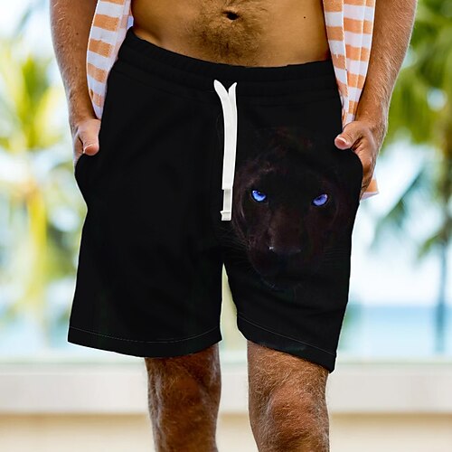 Men's Beach Shorts Terry Shorts Drawstring Elastic Waist 3D Print Graphic Animal Breathable Soft Short Casual Daily Holiday Streetwear Designer Black Blue Micro-elastic
Men's Beach Shorts Terry Shorts Drawstring Elastic Waist 3D Print Graphic Animal Breathable Soft Short Casual Daily Holiday Streetwear Designer Black Blue Micro-elastic