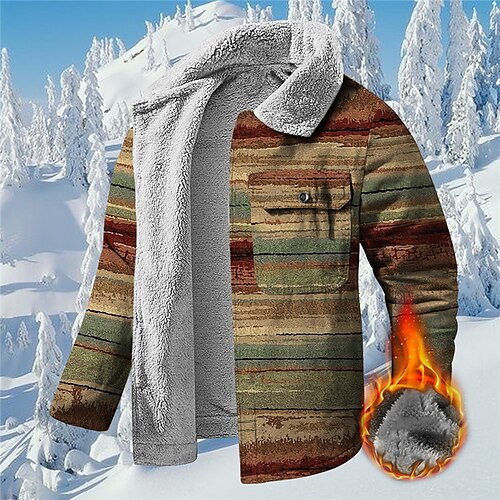 Men's Coat Warm Sports & Outdoor Zipper Graphic Stripes 3D Printed Graphic Turndown Sports Jacket Outerwear Long Sleeve Pocket Fall & Winter
Men's Coat Warm Sports & Outdoor Zipper Graphic Stripes 3D Printed Graphic Turndown Sports Jacket Outerwear Long Sleeve Pocket Fall & Winter