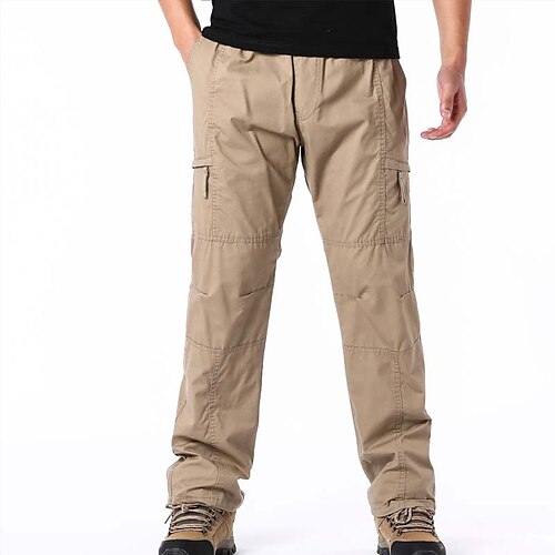 Men's Cargo Pants Trousers Elastic Waist Multi Pocket Solid Color Wearable Daily Holiday Cotton Blend Streetwear Stylish ArmyGreen Black Micro-elastic
Men's Cargo Pants Trousers Elastic Waist Multi Pocket Solid Color Wearable Daily Holiday Cotton Blend Streetwear Stylish ArmyGreen Black Micro-elastic