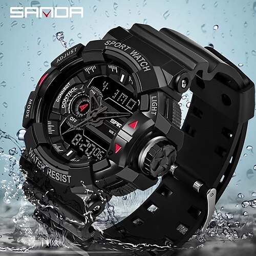 Sanda 599 Brand Sport Watches New Men Watch 3atm Waterproof Led Digital Military Male Clock Watch
Sanda 599 Brand Sport Watches New Men Watch 3atm Waterproof Led Digital Military Male Clock Watch