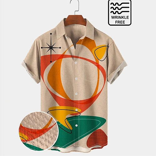 Men's Shirt Graphic Prints Geometry Turndown Khaki 3D Print Outdoor Street Short Sleeves Button-Down Print Clothing Apparel Fashion Designer Casual Breathable
Men's Shirt Graphic Prints Geometry Turndown Khaki 3D Print Outdoor Street Short Sleeves Button-Down Print Clothing Apparel Fashion Designer Casual Breathable