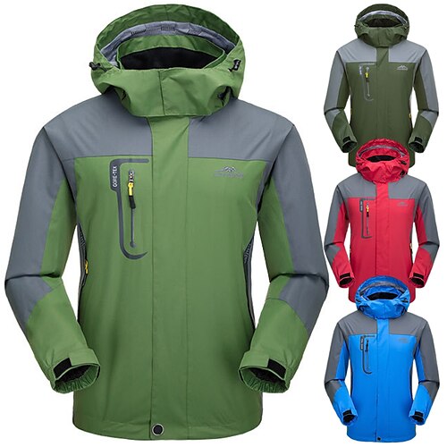 Men's Waterproof Hiking Jacket Rain Jacket Hiking Windbreaker Outdoor Thermal Warm Waterproof Windproof Breathable Outerwear Hoodie Trench Coat Hunting Fishing Climbing ArmyGreen Grass Green Fancy
Men's Waterproof Hiking Jacket Rain Jacket Hiking Windbreaker Outdoor Thermal Warm Waterproof Windproof Breathable Outerwear Hoodie Trench Coat Hunting Fishing Climbing ArmyGreen Grass Green Fancy