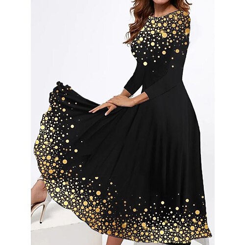 Women's Casual Dress Swing Dress Midi Dress Gold Long Sleeve Ombre Pocket Winter Fall Spring Crew Neck Fashion Daily Weekend 2022 S M L XL XXL 3XL
Women's Casual Dress Swing Dress Midi Dress Gold Long Sleeve Ombre Pocket Winter Fall Spring Crew Neck Fashion Daily Weekend 2022 S M L XL XXL 3XL