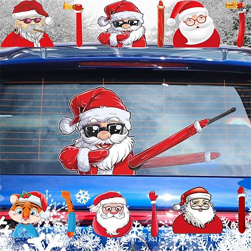 Christmas Car Sticker Santa Claus Removable Rear Windshield Wiper Magic Sticker Christmas Decoration Sticker
Christmas Car Sticker Santa Claus Removable Rear Windshield Wiper Magic Sticker Christmas Decoration Sticker