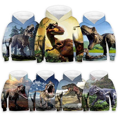 Barn Gutt Hattetrøje Genser Dyr Dinosaur Langermet Lomme Barn Topp Avslappet 3D-utskrift Hattetrøje Kul Daglig Grønn Blå Gul Vinter 7-13 år
Barn Gutt Hattetrøje Genser Dyr Dinosaur Langermet Lomme Barn Topp Avslappet 3D-utskrift Hattetrøje Kul Daglig Grønn Blå Gul Vinter 7-13 år