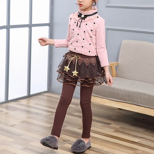 Kids Girls' Leggings Solid Color Active School 7-13 Years Winter Black Navy Blue Coffee / Cute / Fall
Kids Girls' Leggings Solid Color Active School 7-13 Years Winter Black Navy Blue Coffee / Cute / Fall