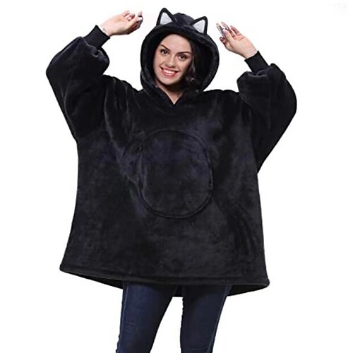 Adults' Oversized Hoodie Blanket Wearable Blanket With Pocket Cat Plain Onesie Pajamas Flannel Cosplay For Men's Women's Christmas Animal Sleepwear Cartoon Festival / Holiday Costumes
Adults' Oversized Hoodie Blanket Wearable Blanket With Pocket Cat Plain Onesie Pajamas Flannel Cosplay For Men's Women's Christmas Animal Sleepwear Cartoon Festival / Holiday Costumes