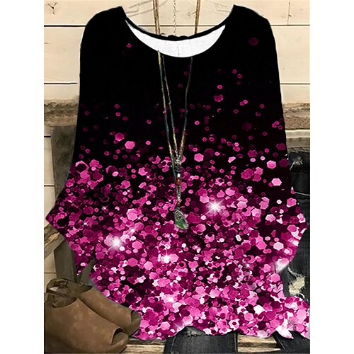 Women's Plus Size Tops Blouse Shirt Color Gradient Print Long Sleeve Crew Neck Casual Daily Going out Polyester Winter Fall Green Blue
Women's Plus Size Tops Blouse Shirt Color Gradient Print Long Sleeve Crew Neck Casual Daily Going out Polyester Winter Fall Green Blue