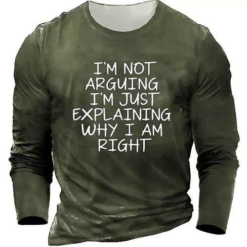 Men's T shirt Tee Letter Graphic Prints Crew Neck Black Army Green Navy Blue Gray 3D Print Outdoor Street Long Sleeve Print Clothing Apparel Basic Sports Designer Casual
Men's T shirt Tee Letter Graphic Prints Crew Neck Black Army Green Navy Blue Gray 3D Print Outdoor Street Long Sleeve Print Clothing Apparel Basic Sports Designer Casual