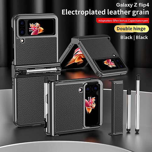teléfono Funda Para Samsung galaxia Funda Completa Z Flip 4 Marco Antigolpes Portalápiz Cromado Color sólido ordenador personal Cuero de PU
teléfono Funda Para Samsung galaxia Funda Completa Z Flip 4 Marco Antigolpes Portalápiz Cromado Color sólido ordenador personal Cuero de PU