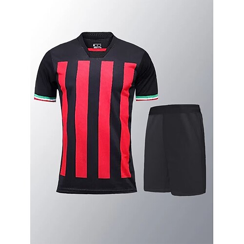 Unisex Tracksuit 2 Piece Athletic Breathable Quick Dry Soft Football / Soccer Sportswear Activewear Striped WhiteRed Watermelon Red Black
Unisex Tracksuit 2 Piece Athletic Breathable Quick Dry Soft Football / Soccer Sportswear Activewear Striped WhiteRed Watermelon Red Black