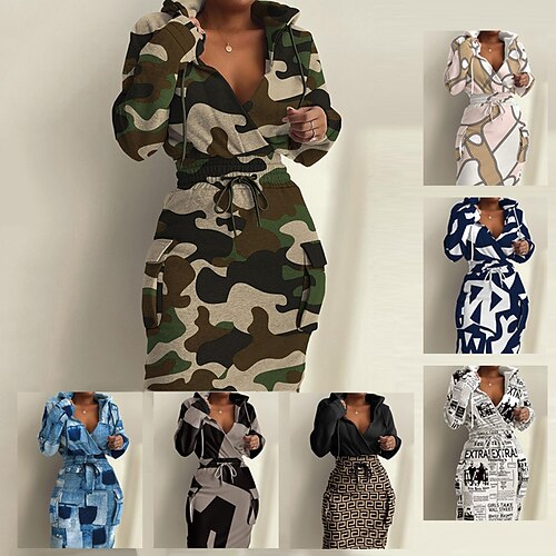 Women's Casual Dress Sweatshirt Dress Sheath Dress Midi Dress Green Blue Pink Long Sleeve Pocket Winter Fall Autumn Deep V Weekend Fall Dress 2022 S M L XL 2XL 3XL
Women's Casual Dress Sweatshirt Dress Sheath Dress Midi Dress Green Blue Pink Long Sleeve Pocket Winter Fall Autumn Deep V Weekend Fall Dress 2022 S M L XL 2XL 3XL