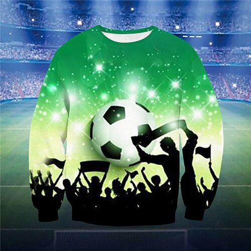 Kids Boys World Cup Sweatshirt Pullover Football Long Sleeve Crewneck Children Top Casual Sweatshirt Sports Daily Green Winter 3-12 Years
Kids Boys World Cup Sweatshirt Pullover Football Long Sleeve Crewneck Children Top Casual Sweatshirt Sports Daily Green Winter 3-12 Years
