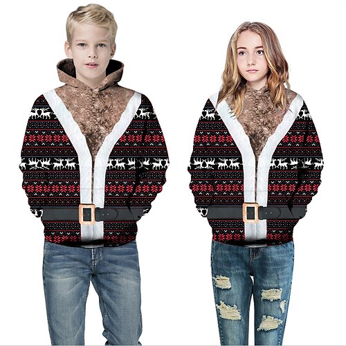 Kids Boys Christmas Hoodie Pullover Elk Long Sleeve Children Top Casual Hoodie Active Fashion Green Pink Orange Winter 7-13 Years
Kids Boys Christmas Hoodie Pullover Elk Long Sleeve Children Top Casual Hoodie Active Fashion Green Pink Orange Winter 7-13 Years
