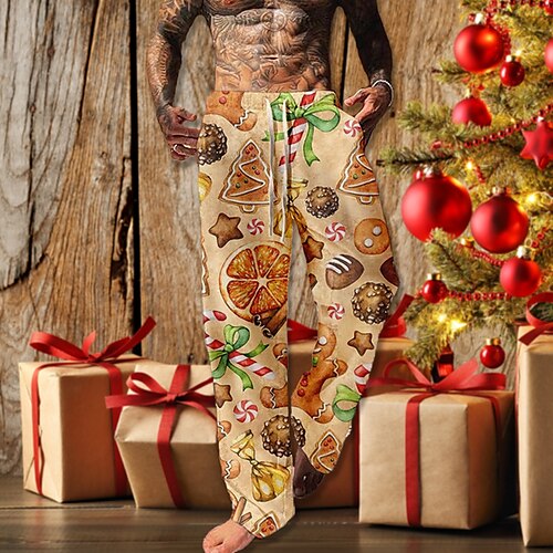Men's Christmas Pants Trousers Beach Pants Drawstring Elastic Waist 3D Print Food Graphic Prints Comfort Breathable Christmas Casual Daily Streetwear Designer Green Pink
Men's Christmas Pants Trousers Beach Pants Drawstring Elastic Waist 3D Print Food Graphic Prints Comfort Breathable Christmas Casual Daily Streetwear Designer Green Pink