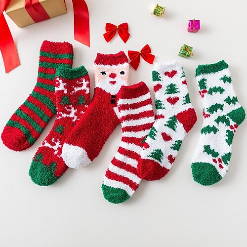 Women's Crew Socks Party Home Christmas Multi Color Polyester Spandex Basic Casual Warm Cute 1 Pair
Women's Crew Socks Party Home Christmas Multi Color Polyester Spandex Basic Casual Warm Cute 1 Pair