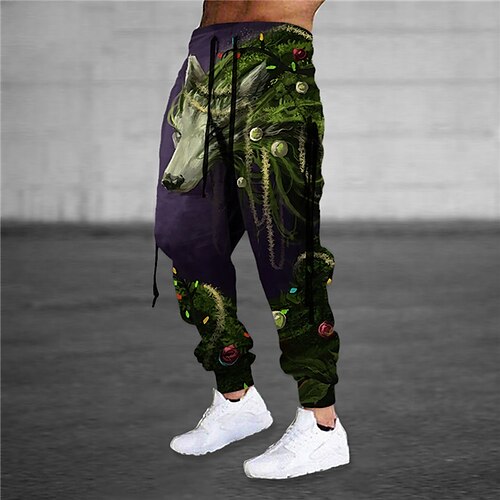 Men's Sweatpants Joggers Trousers Drawstring Elastic Waist 3D Print Animal Wolf Graphic Prints Comfort Sports Outdoor Casual Daily Cotton Blend Streetwear Stylish Green Brown Micro-elastic
Men's Sweatpants Joggers Trousers Drawstring Elastic Waist 3D Print Animal Wolf Graphic Prints Comfort Sports Outdoor Casual Daily Cotton Blend Streetwear Stylish Green Brown Micro-elastic
