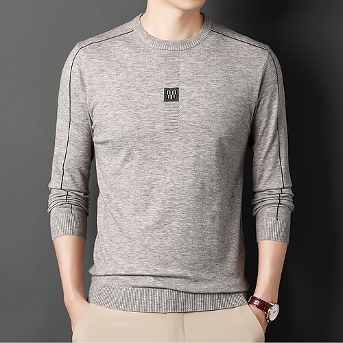 Men's Sweater Pullover Sweater Jumper Ribbed Knit Knitted Solid Color Crew Neck Casual Daily Modern Contemporary Work Daily Wear Clothing Apparel Fall & Winter Camel Black M L XL
Men's Sweater Pullover Sweater Jumper Ribbed Knit Knitted Solid Color Crew Neck Casual Daily Modern Contemporary Work Daily Wear Clothing Apparel Fall & Winter Camel Black M L XL
