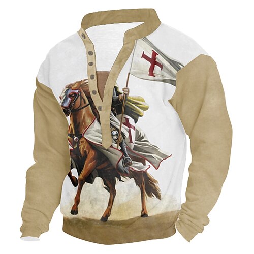 Men's Sweatshirt Brown Standing Collar Henley Horse Knights Templar 3D Print Casual 3D Print 3D Print Casual Spring Fall & Winter Clothing Apparel Hoodies Sweatshirts Long Sleeve Loose Fit
Men's Sweatshirt Brown Standing Collar Henley Horse Knights Templar 3D Print Casual 3D Print 3D Print Casual Spring Fall & Winter Clothing Apparel Hoodies Sweatshirts Long Sleeve Loose Fit