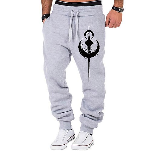 Men's Sweatpants Joggers Trousers Drawstring Elastic Waist Print Graphic Prints Comfort Sports Outdoor Casual Daily Cotton Blend Terry Streetwear Stylish Black Grey Micro-elastic / Designer
Men's Sweatpants Joggers Trousers Drawstring Elastic Waist Print Graphic Prints Comfort Sports Outdoor Casual Daily Cotton Blend Terry Streetwear Stylish Black Grey Micro-elastic / Designer