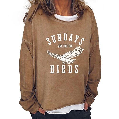 Women's Sweatshirt Pullover Basic Rrey Blue Brown Graphic Street Round Neck Long Sleeve 1XL S M L 2XL 3XL
Women's Sweatshirt Pullover Basic Rrey Blue Brown Graphic Street Round Neck Long Sleeve 1XL S M L 2XL 3XL