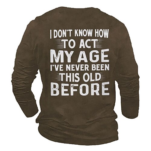 Men's T shirt Tee Letter Graphic Prints Crew Neck Green Black Blue Coffee 3D Print Outdoor Street Long Sleeve Print Clothing Apparel Basic Vintage Sports Designer
Men's T shirt Tee Letter Graphic Prints Crew Neck Green Black Blue Coffee 3D Print Outdoor Street Long Sleeve Print Clothing Apparel Basic Vintage Sports Designer