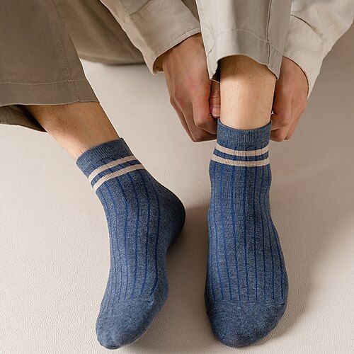 Men's 3 Pairs Socks Ankle Socks Low Cut Socks Casual Socks Fashion Comfort Cotton Striped Warm Winter Green Black Blue
Men's 3 Pairs Socks Ankle Socks Low Cut Socks Casual Socks Fashion Comfort Cotton Striped Warm Winter Green Black Blue
